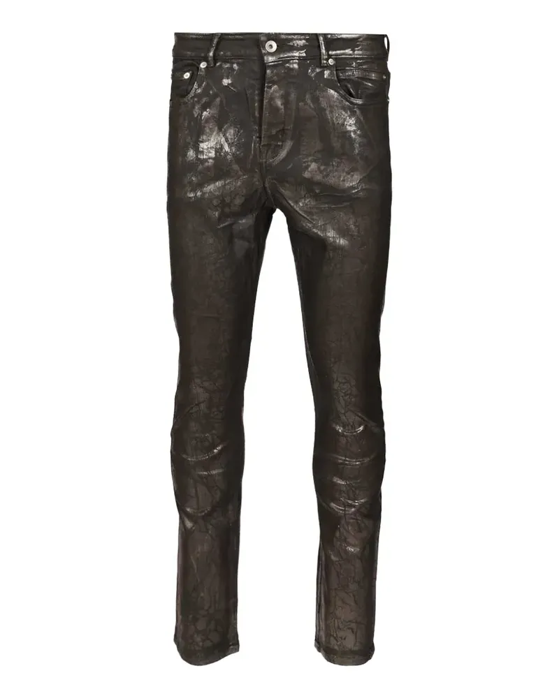 DRKSHDW by Rick Owens Detroit rubber-treated jeans - Schwarz Schwarz