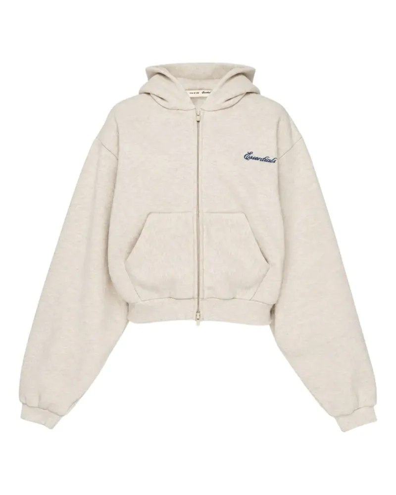Fear of God modern cropped zip hoodie - Nude Nude