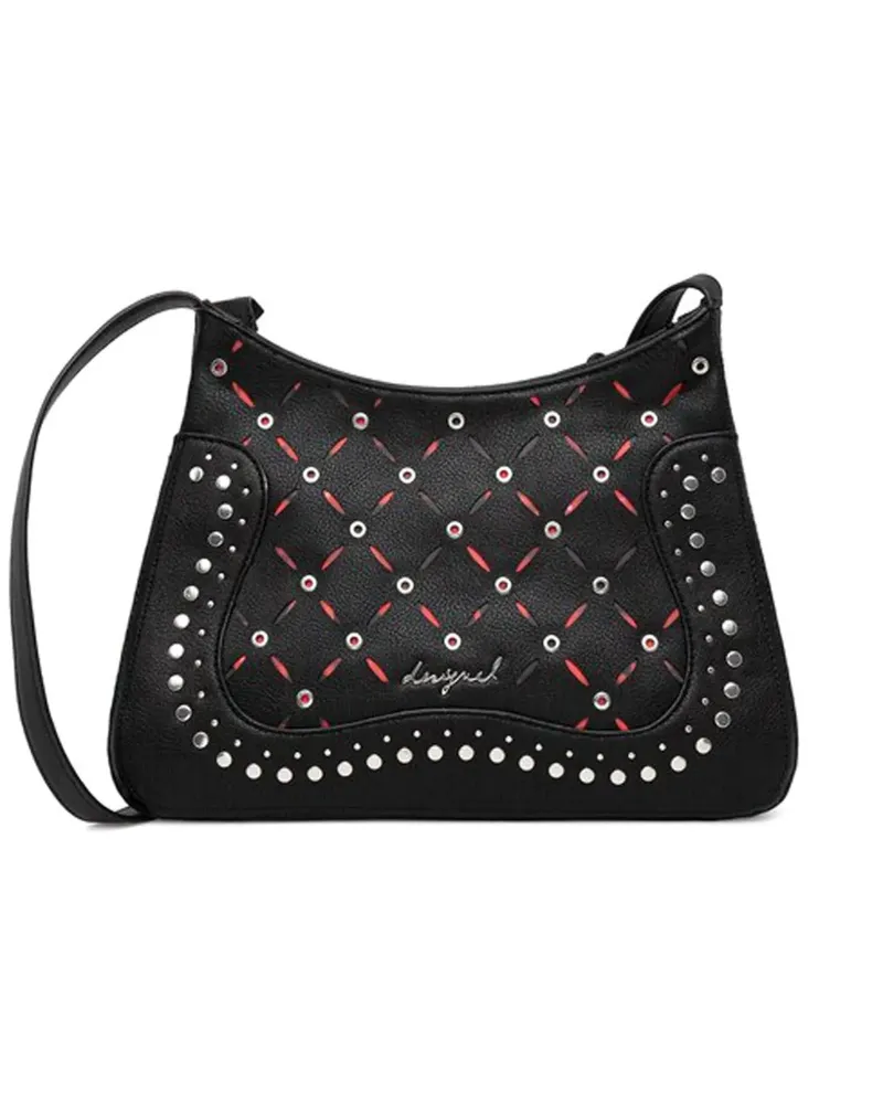 Desigual Yankee Manaos Schultertasche - Schwarz Schwarz