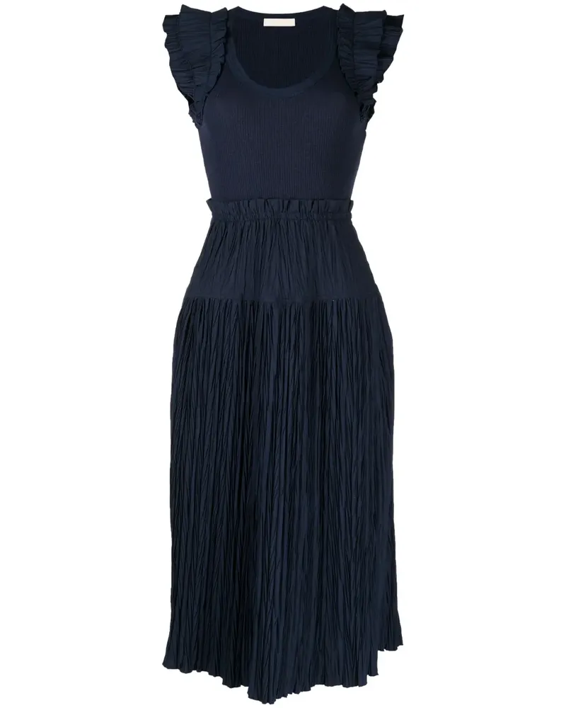 Ulla Johnson Geripptes Strickkleid - Blau Blau