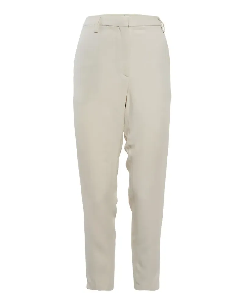 Brunello Cucinelli zip-up tailored trousers - Weiß Weiß