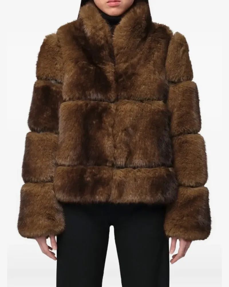 APPARIS Sai faux-fur jacket - Braun Braun