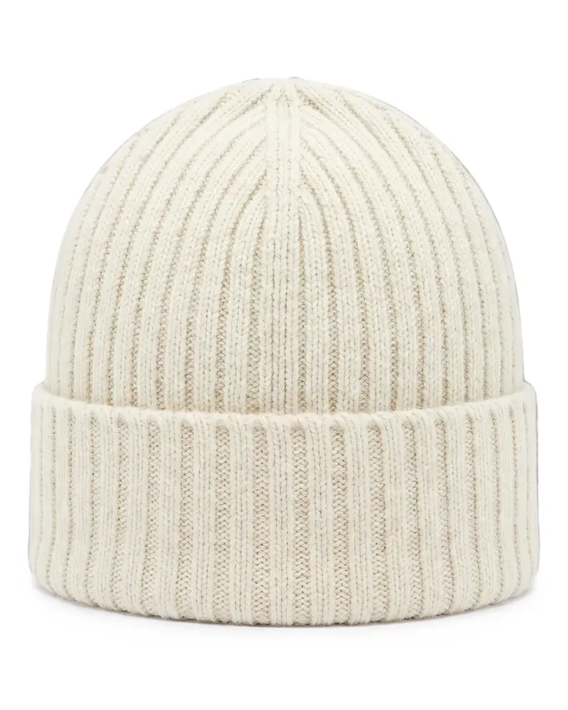 Fedeli ribbed-knit beanie hat - Weiß Weiß