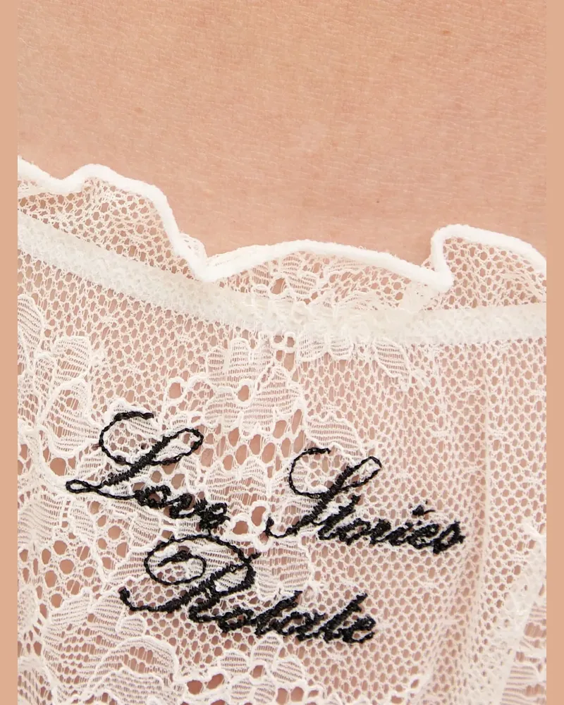 ROTATE Birger Christensen embroidered lace briefs - Schwarz Schwarz