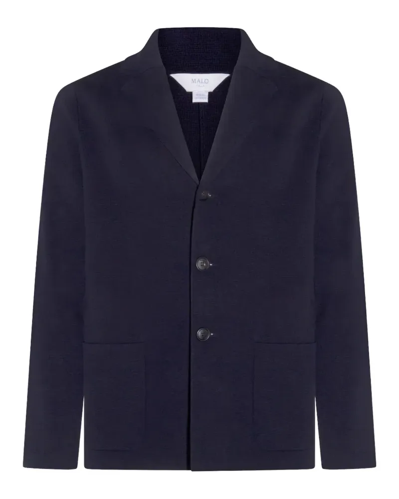 Malo flap-pocket button jacket - Blau Blau