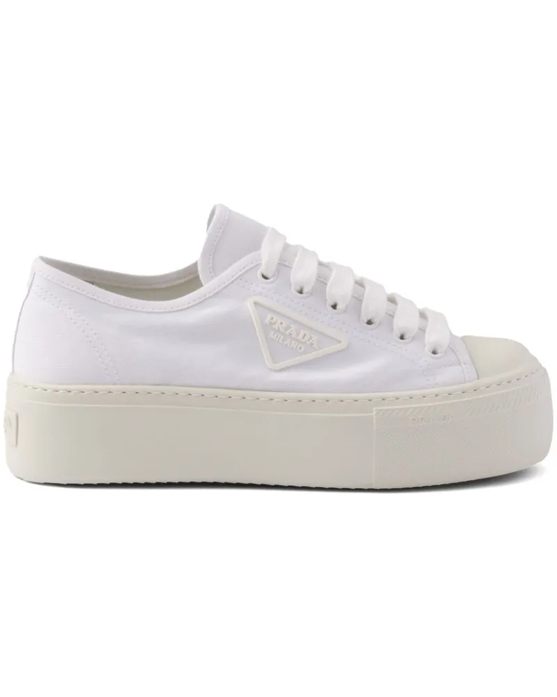 Prada Sneakers mit Schnürung - Weiß Weiß