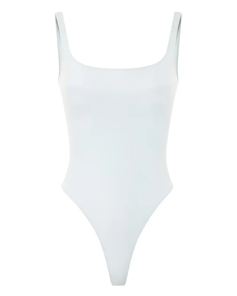 Elisabetta Franchi Body mit eckigem Ausschnitt - Blau Blau