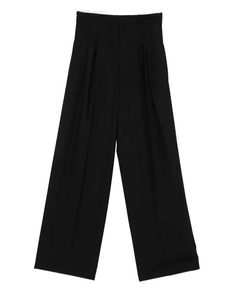 Semicouture pleated trousers - Schwarz Schwarz