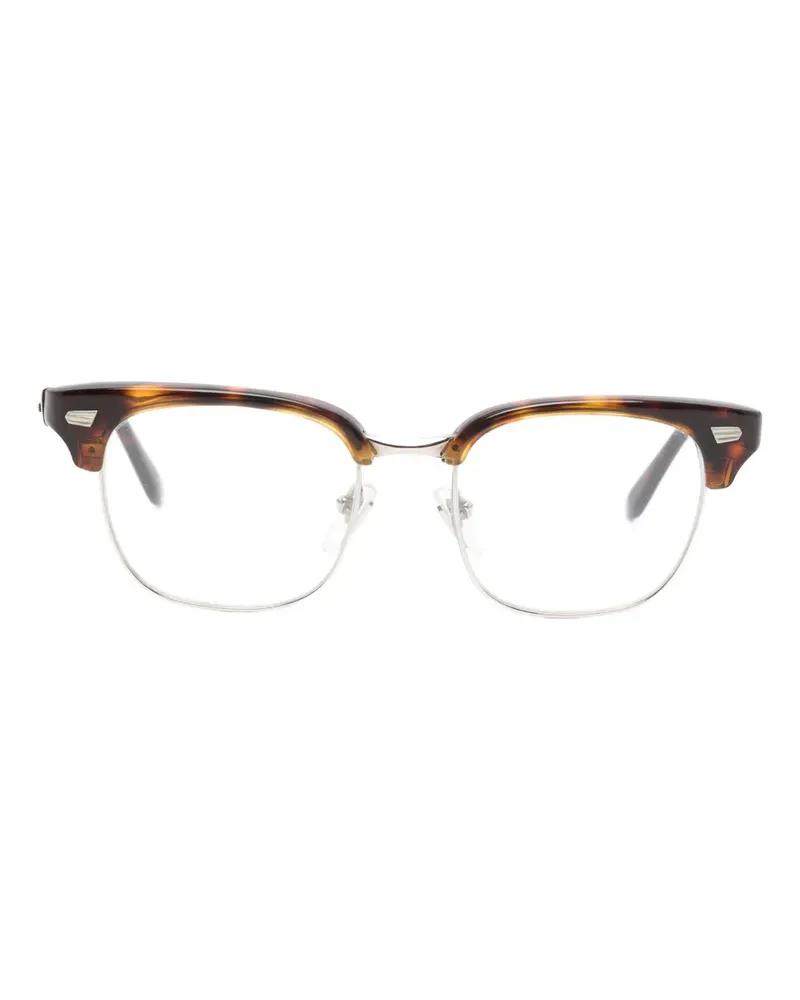 Cutler and Gross Brille mit braunem Gestell Braun