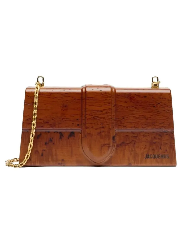 Jacquemus Le Bambino en Bois Schultertasche - Braun Braun