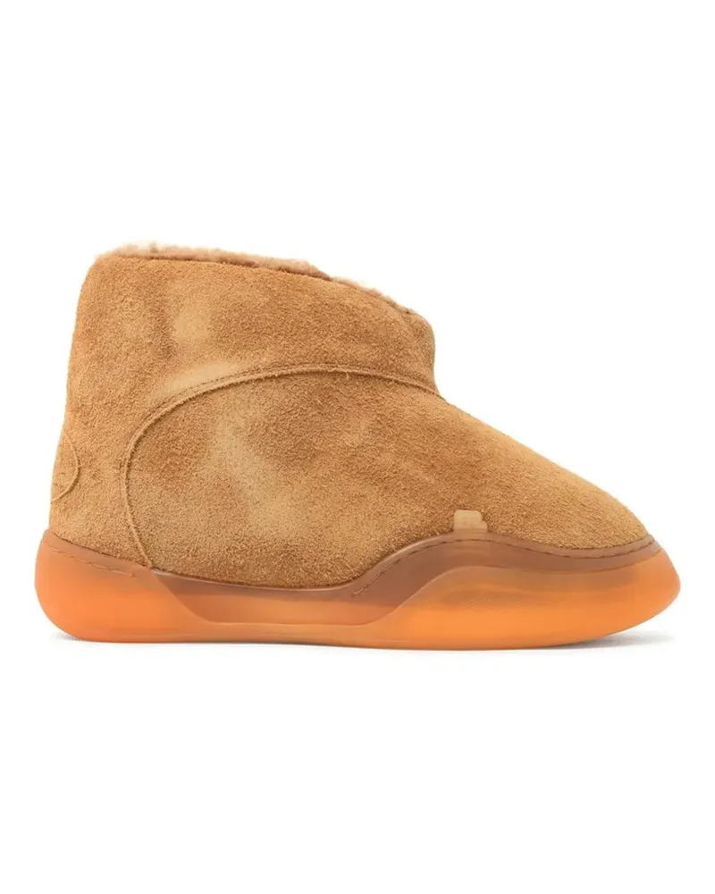 ERL Vamp Stiefeletten aus Wildleder - Nude Nude