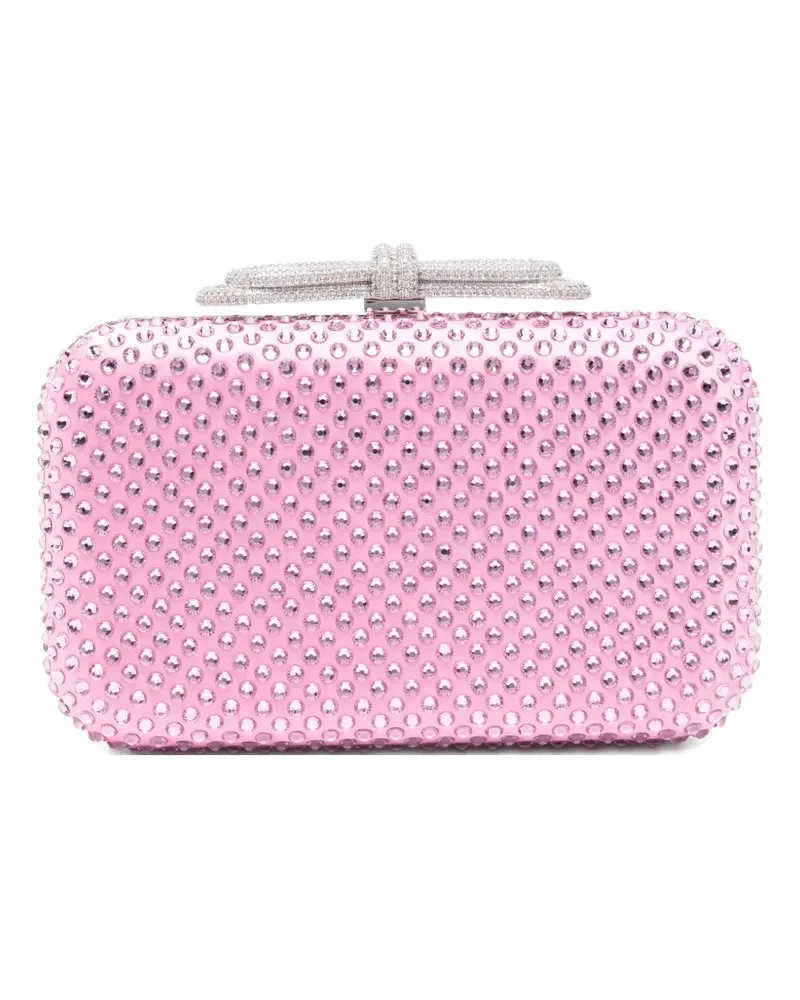 Mach & Mach Crystal-embellished clutch bag - Rosa Rosa