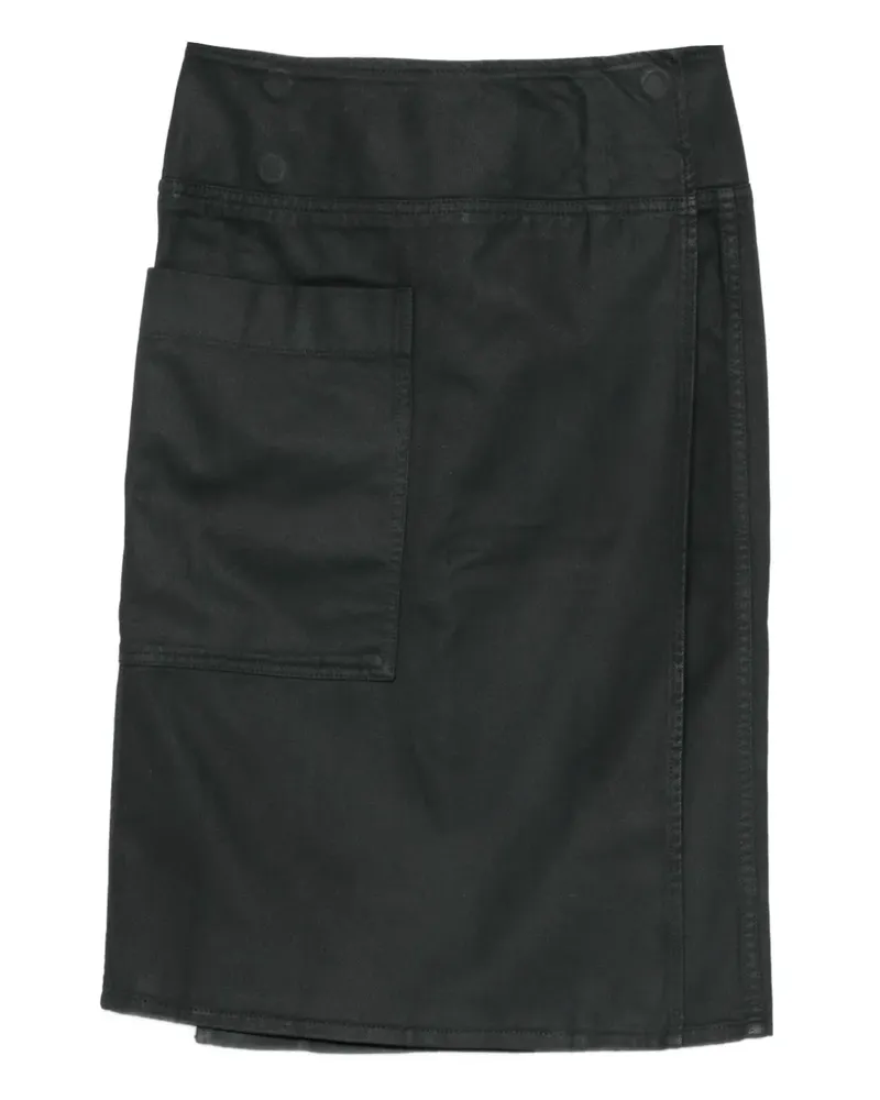 Christophe Lemaire Gerader Midirock - Schwarz Schwarz