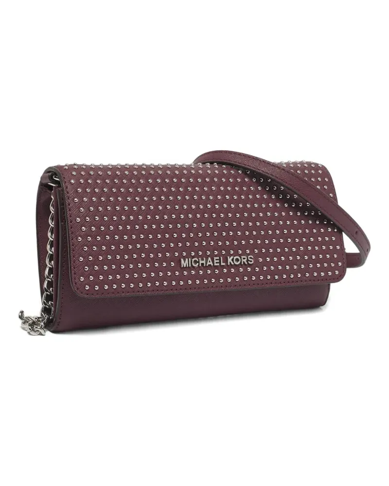 Michael Kors leather studded flap wallet - Violett Violett