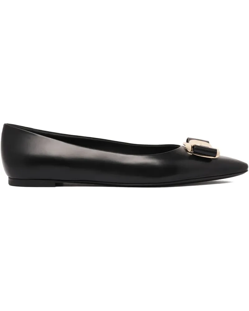 Ferragamo Ballerinas mit Vara-Schleife - Schwarz Schwarz