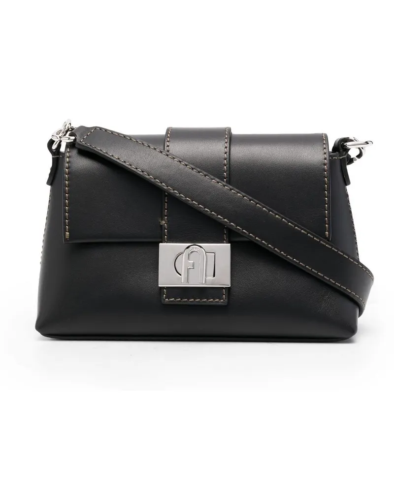 Furla Mini Charlie Schultertasche - Schwarz Schwarz