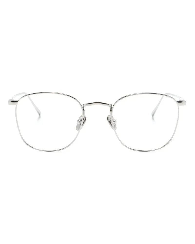 Linda Farrow Brille mit rundem Gestell - Silber Silber