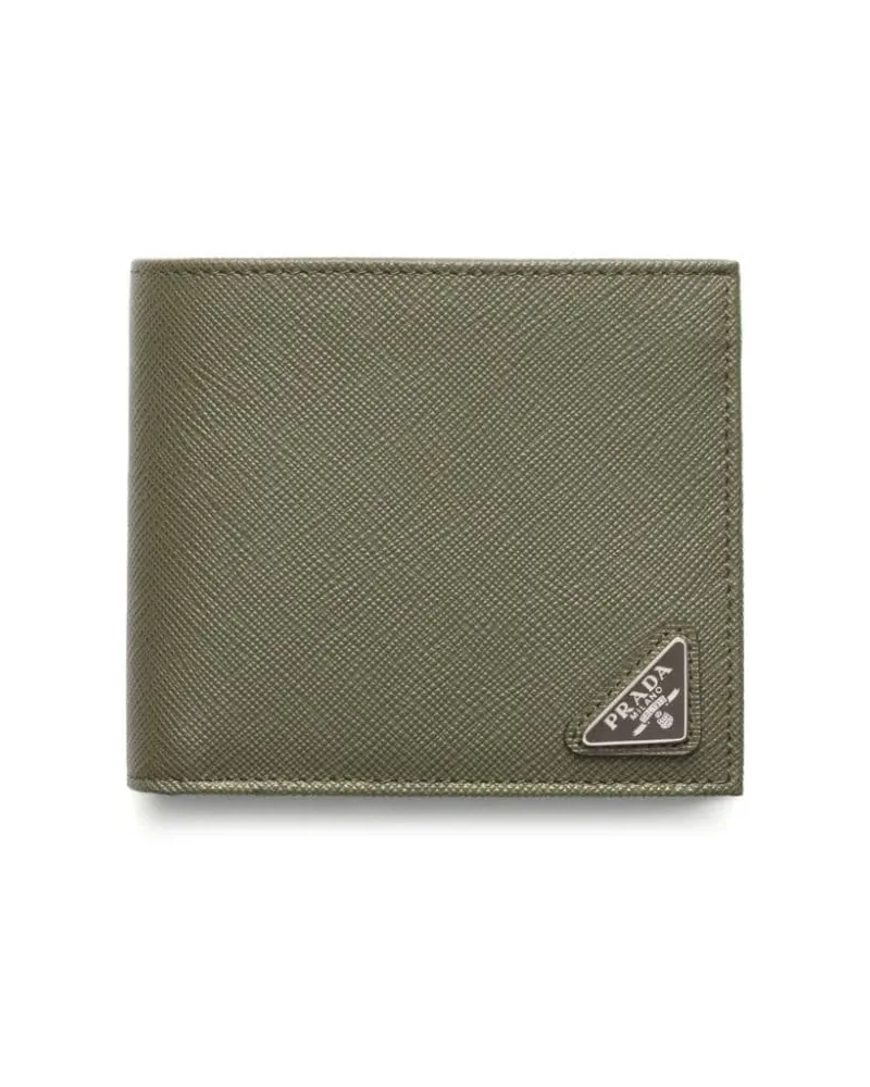 Prada Portemonnaie aus Saffiano-Leder - Grün Grün