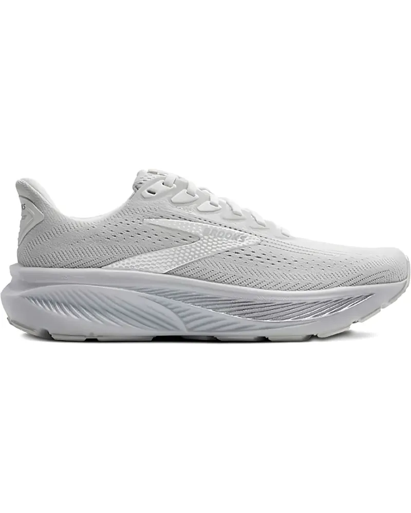 Brooks Ghost 17 White Sneakers - Grau Grau