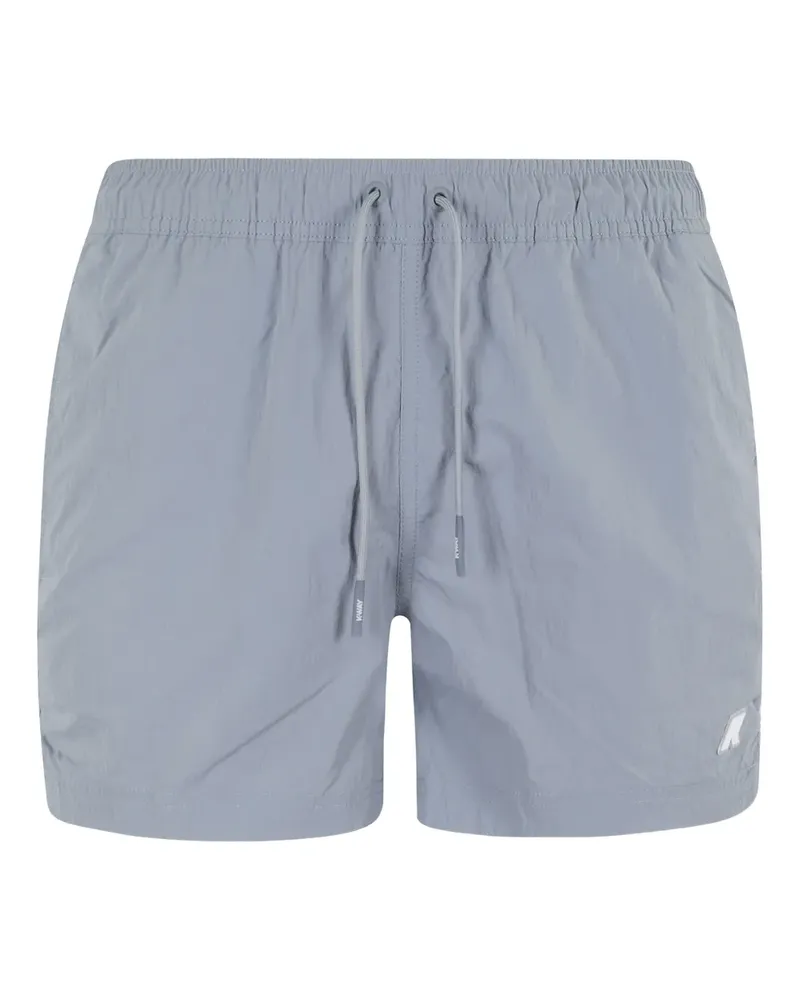 K-Way Badeshorts mit Logo-Patch - Grau Grau