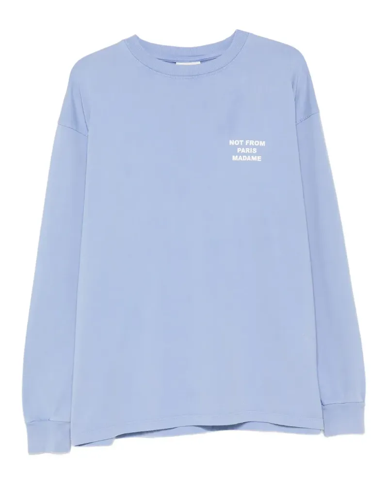 Drôle de Monsieur Langärmeliges Sweatshirt - Blau Blau