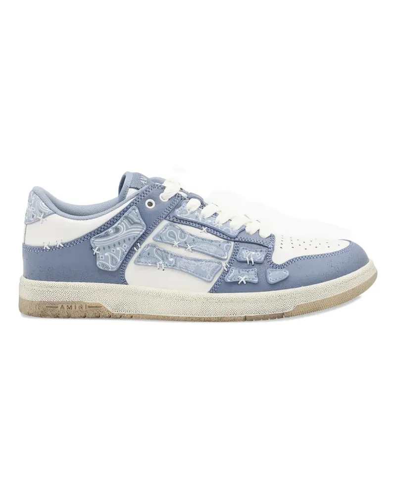 Amiri Skel bandana skeleton low top sneakers - Blau Blau