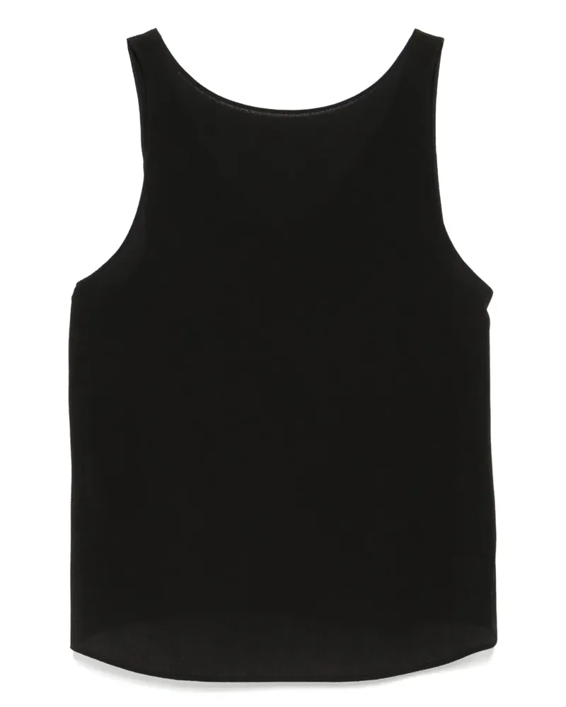 Emporio Armani Bluse mit Knopfdetail - Schwarz Schwarz