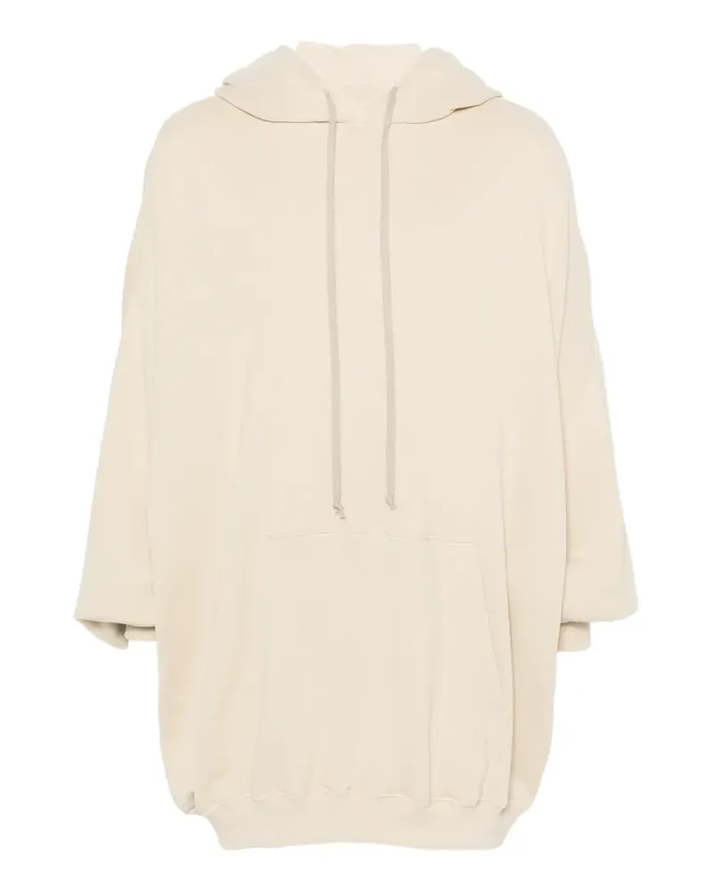 Rick Owens pouch-pocket oversized hoodie - Nude Nude
