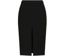 Mittellanger Bleistiftrock - Schwarz