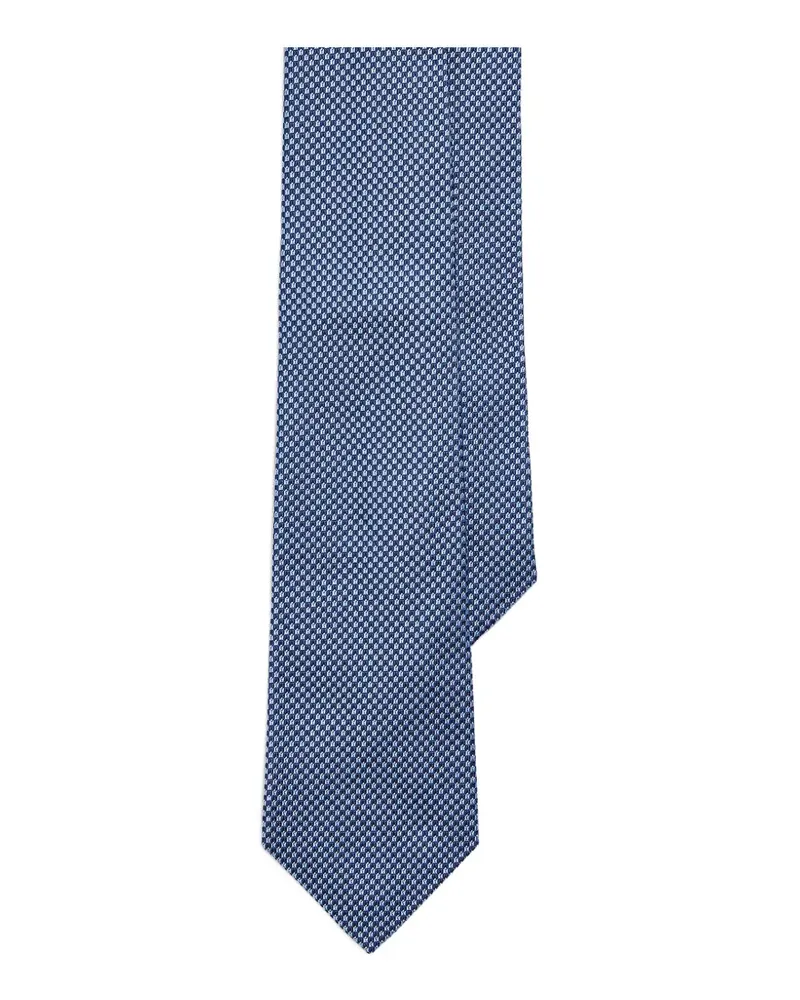 Ralph Lauren patterned silk tie - Blau Blau