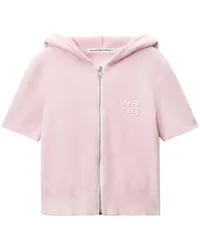 Alexander Wang Hoodie mit Logo-Prägung Rosa