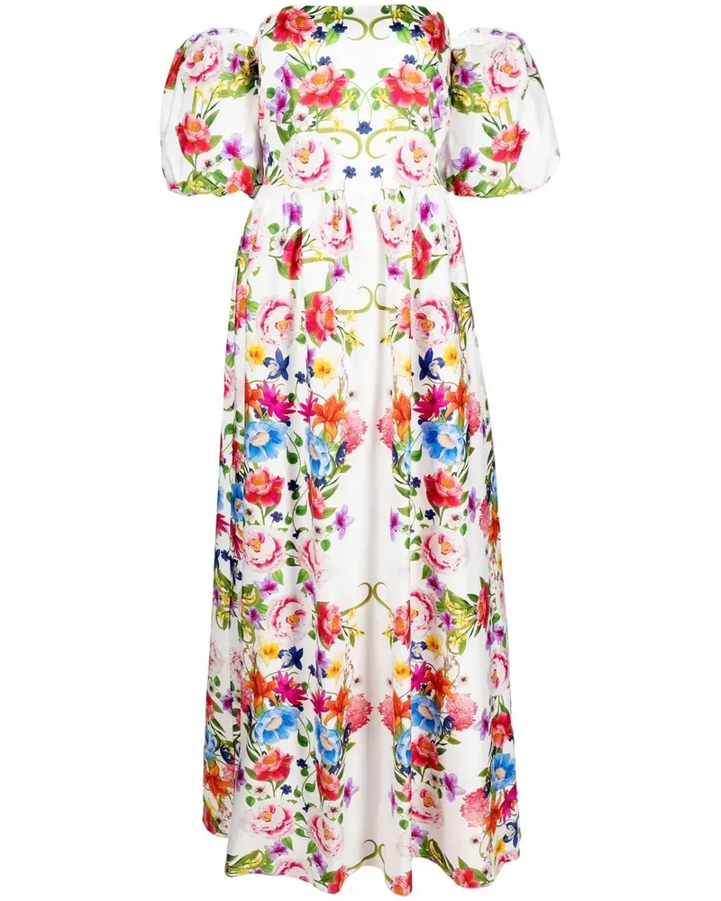 Borgo De Nor Juliet Kleid mit Puffärmeln - Weiß Weiß