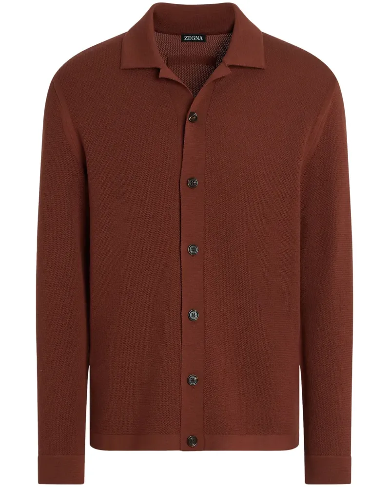 Ermenegildo Zegna Klassischer Cardigan Rot