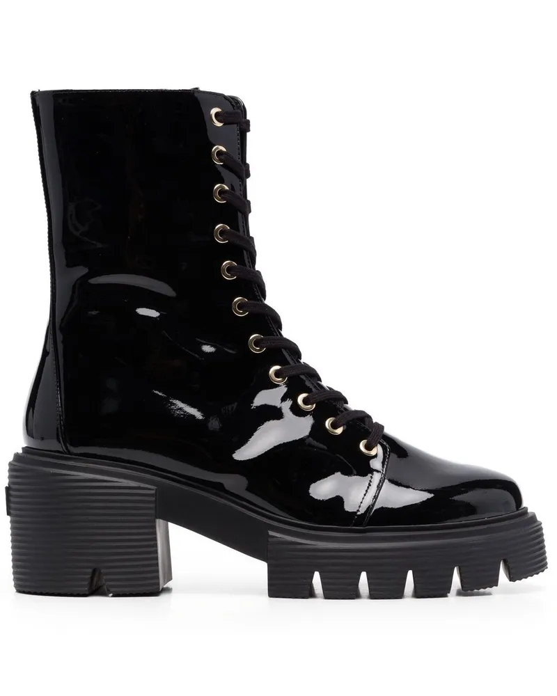 Stuart Weitzman Stiefel mit geriffelter Sohle - Schwarz Schwarz