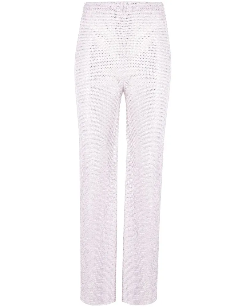 SANTA Brands Ausgestellte Hose mit Strass - Silber Silber