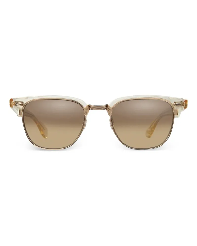 Garrett Leight Sonnenbrille mit rundem Gestell - Nude Nude