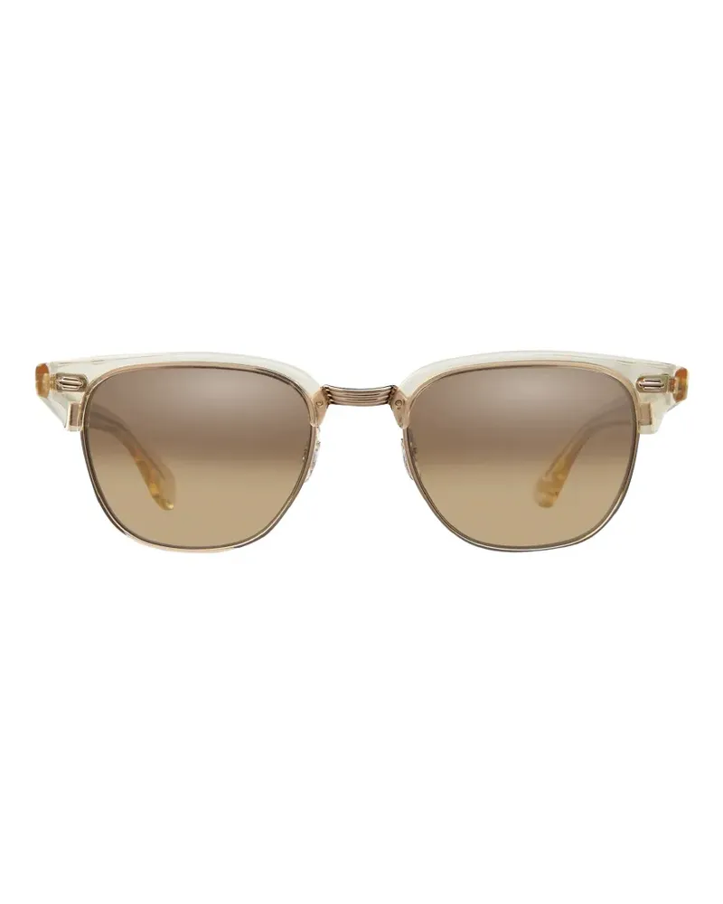 Garrett Leight round-frame sunglasses - Nude Nude