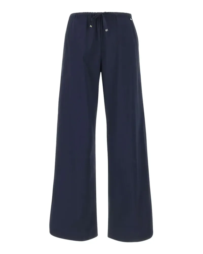 Herno elasticated wide-leg trousers - Blau Blau