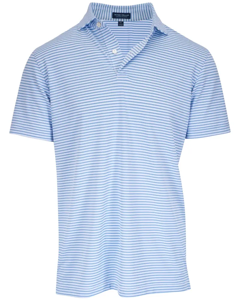 Peter Millar Gestreiftes Poloshirt - Blau Blau