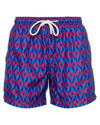 PENINSULA Ponente Badeshorts mit geometrischem Print Blau