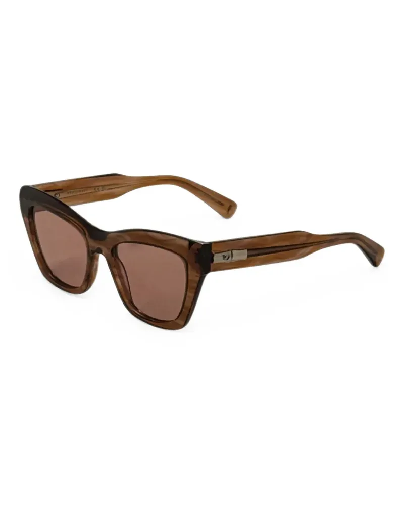 Longchamp Cat-Eye-Sonnenbrille in Schildpattoptik - Braun Braun