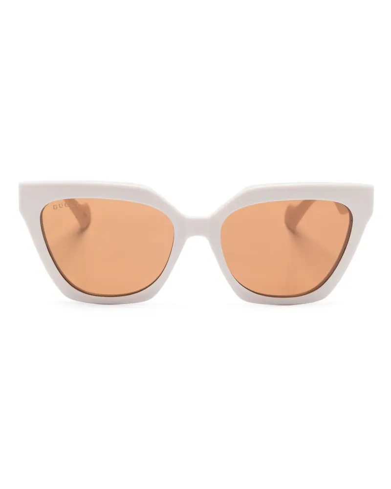 Gucci Butterfly-Brille zum Anklippen - Nude Nude