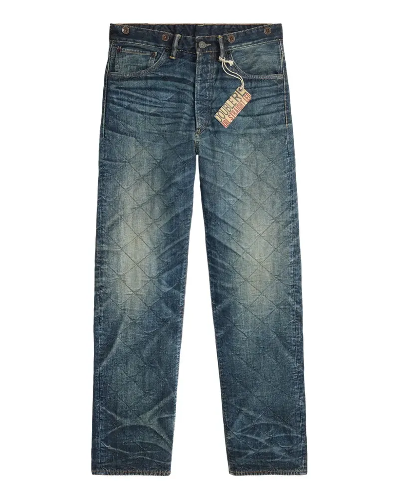Ralph Lauren Gesteppte Jeans mit geradem Bein - Blau Blau