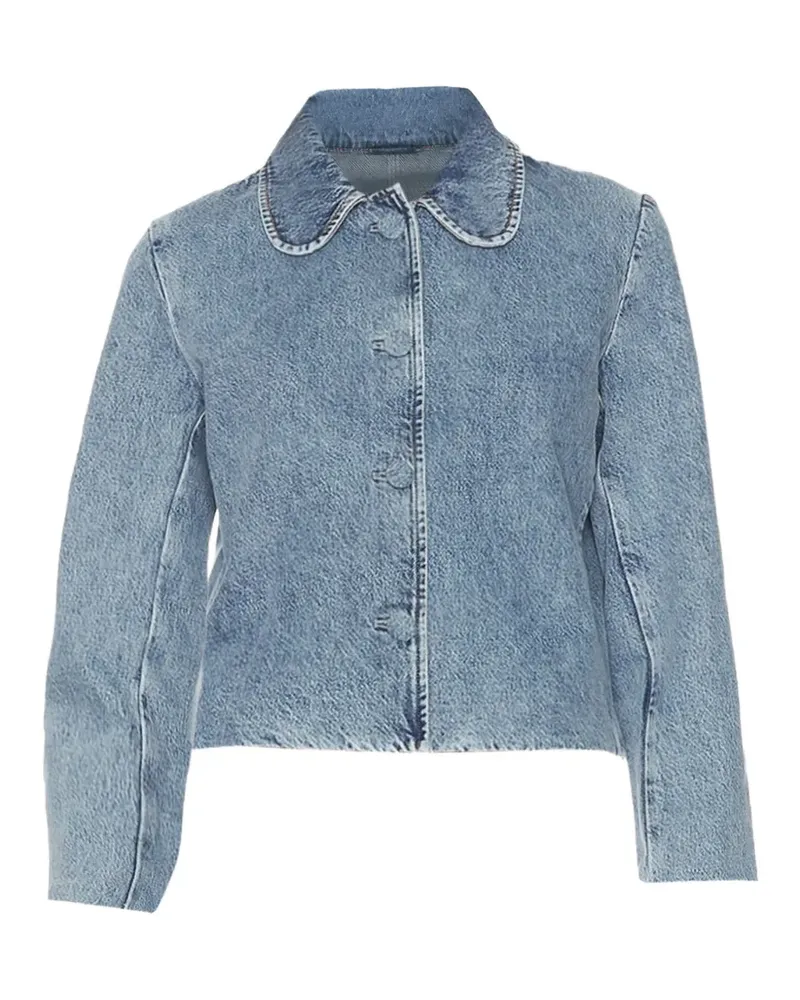 Frame Denim Peter Pan collar denim jacket - Blau Blau