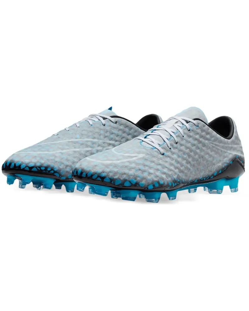 Nike Hypervenom Phantom 1 FG "Black/Blue Fury/Black" Stollenschuhe - Weiß Weiß