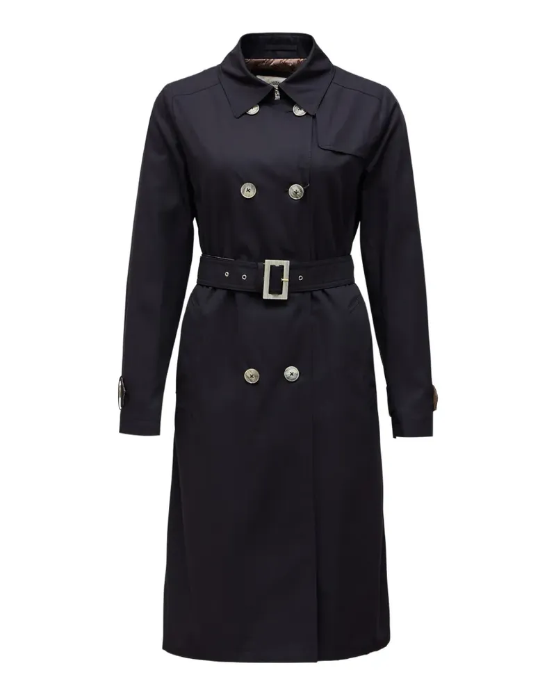 Herno double-breasted belted coat - Blau Blau