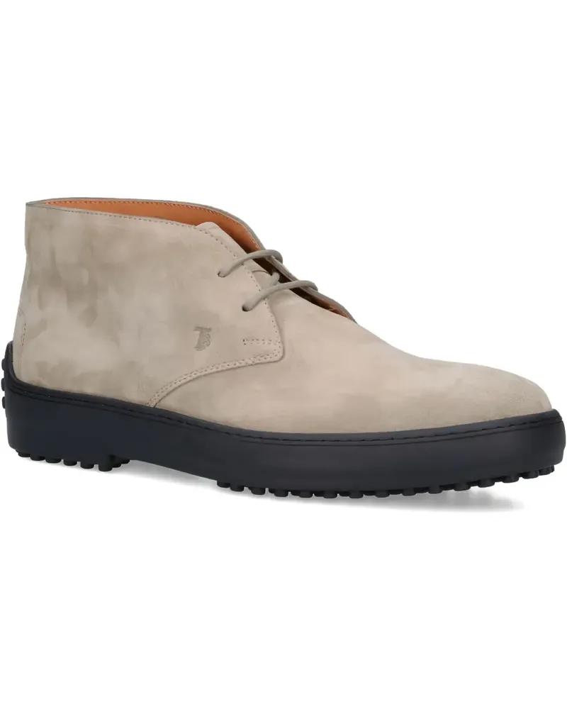 TOD'S suede desert boots - Nude Nude