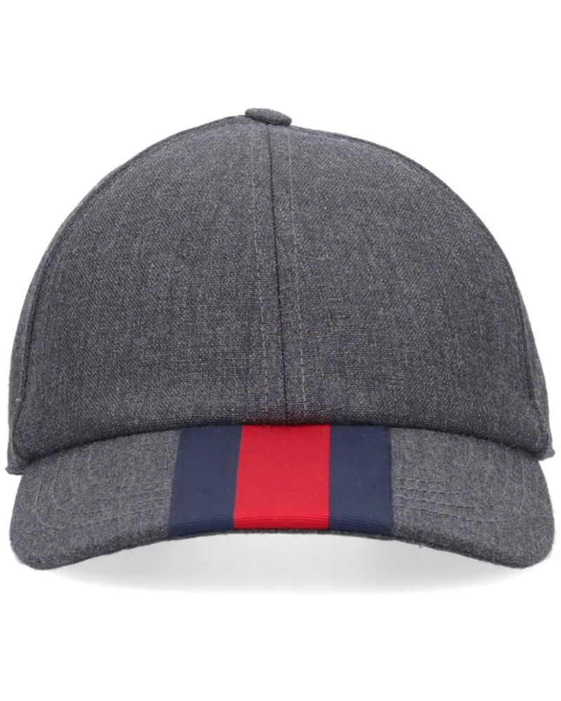 Gucci Baseballkappe aus Wollfilz - Grau Grau