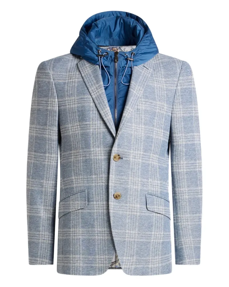 Etro panelled blazer - Blau Blau