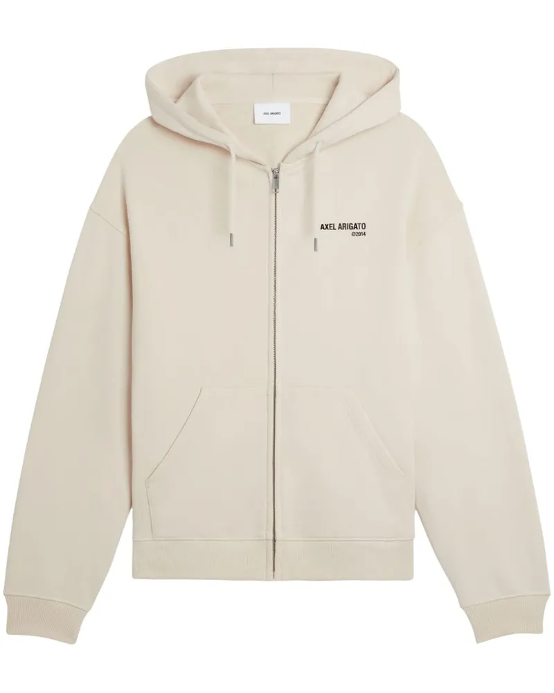 Axel Arigato Field Hoodie mit Logo-Print Nude